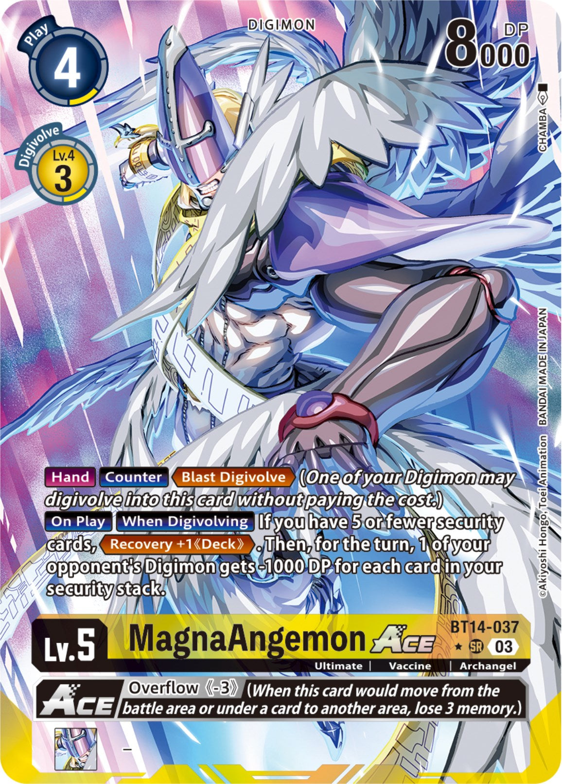 MagnaAngemon Ace [BT14-037] (English Exclusive Alternate Art) [Blast Ace] | Card Merchant Takapuna