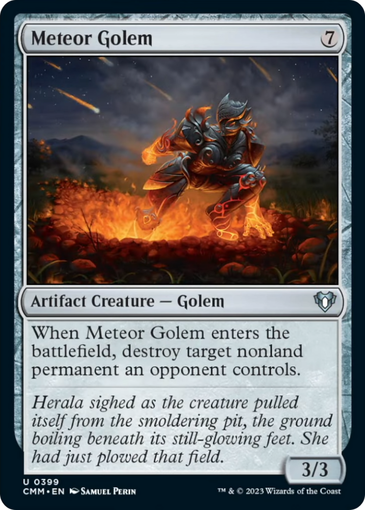 Meteor Golem [Commander Masters] | Card Merchant Takapuna