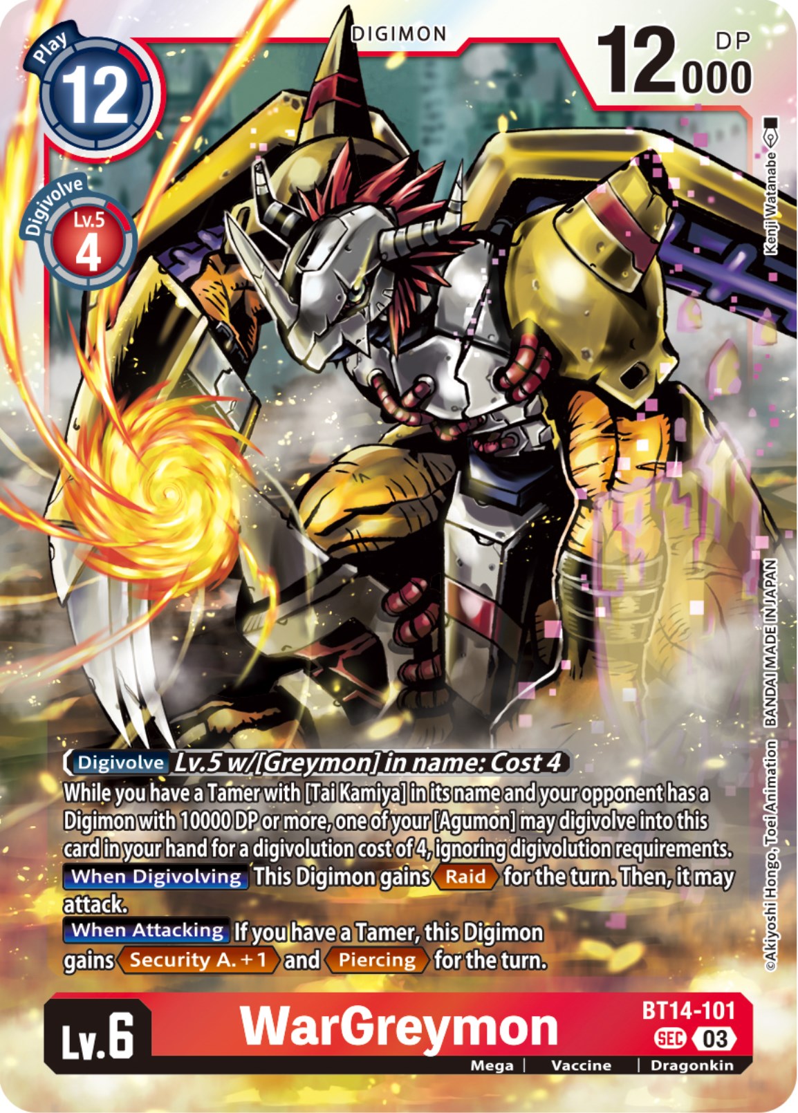 WarGreymon [BT14-101] [Blast Ace] | Card Merchant Takapuna