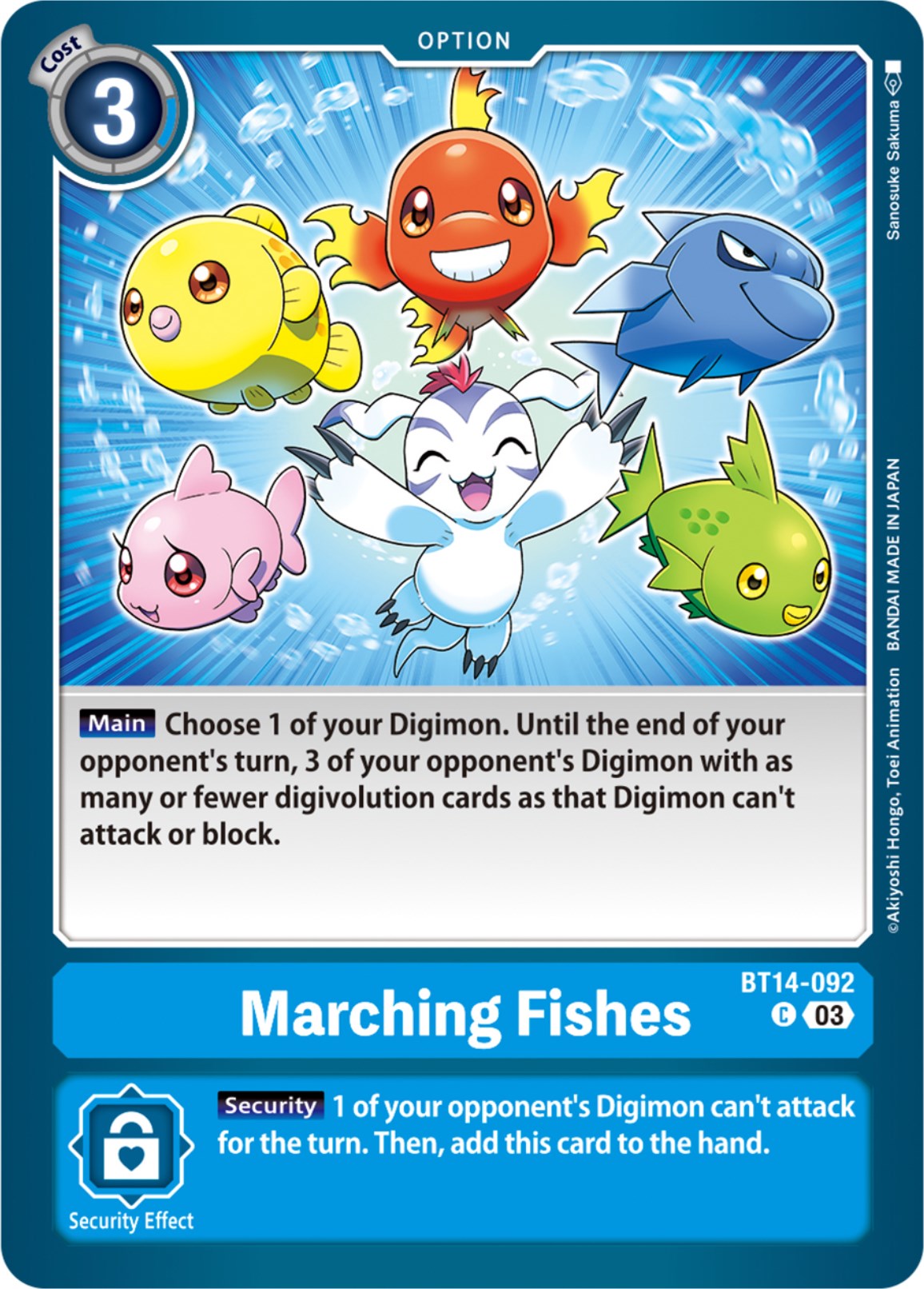 Marching Fishes [BT14-092] [Blast Ace] | Card Merchant Takapuna