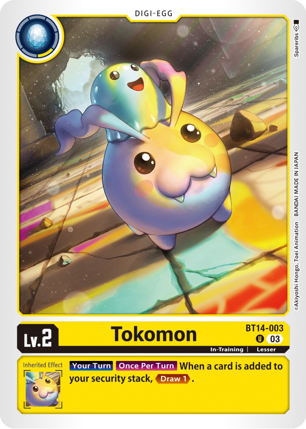 Tokomon [BT14-003] [Blast Ace] | Card Merchant Takapuna