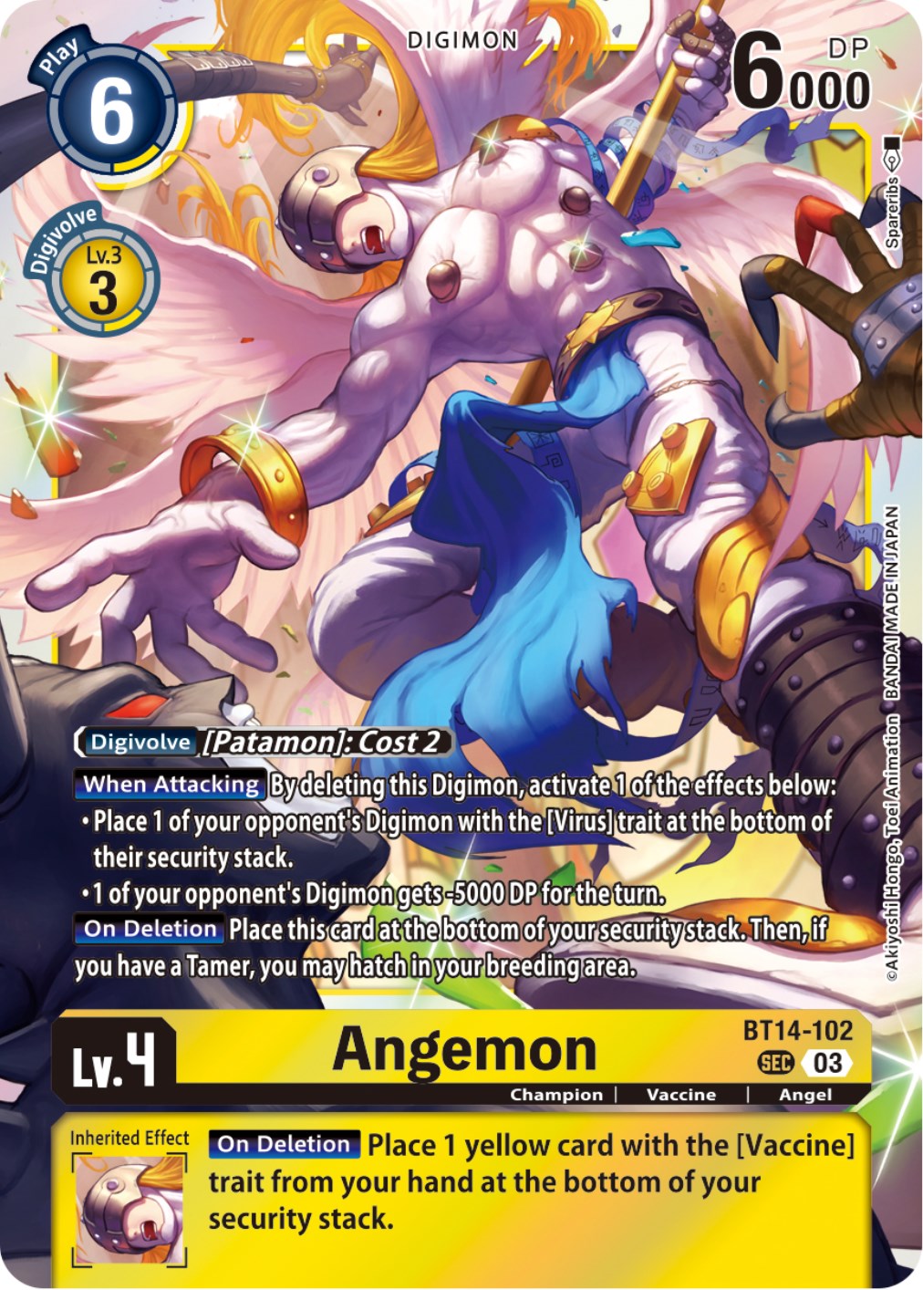 Angemon [BT14-102] [Blast Ace] | Card Merchant Takapuna