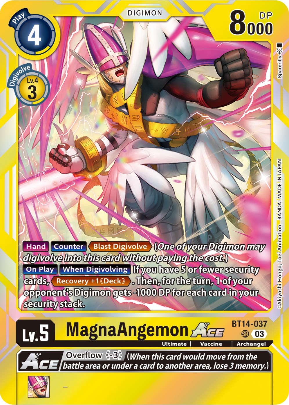 MagnaAngemon Ace [BT14-037] [Blast Ace] | Card Merchant Takapuna