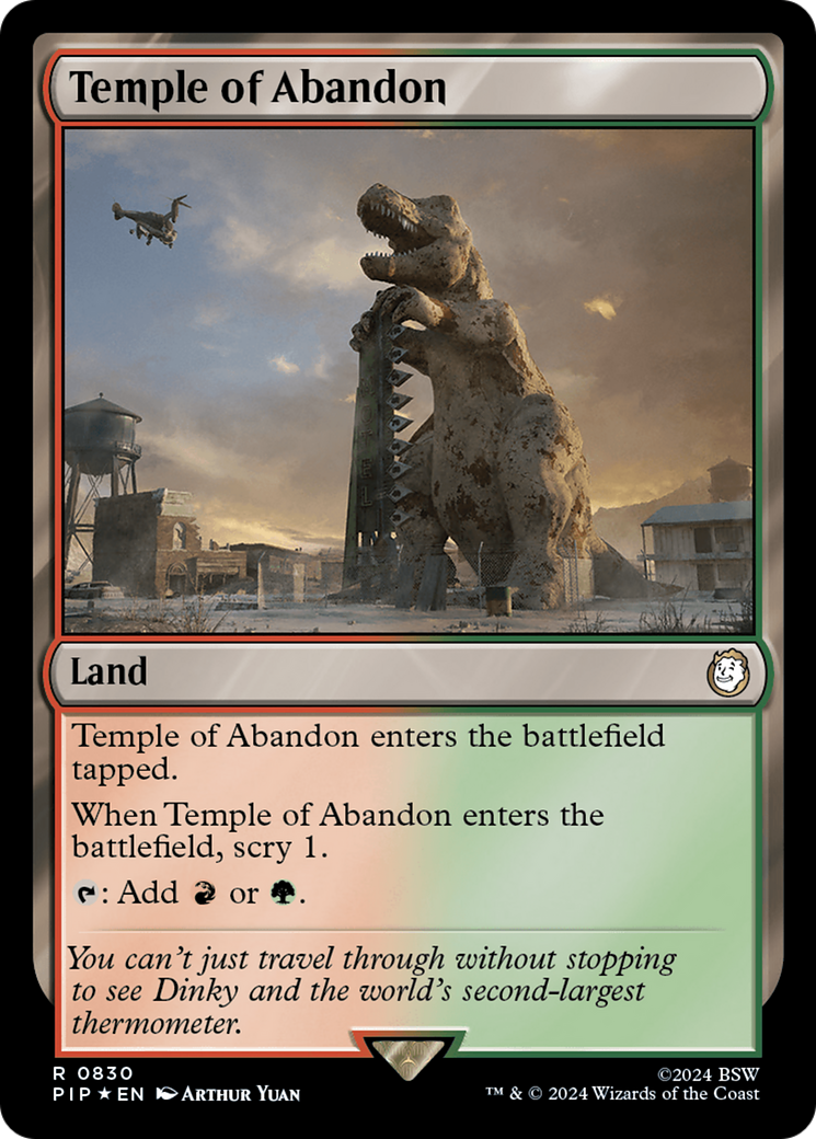 Temple of Abandon (Surge Foil) [Fallout] | Card Merchant Takapuna