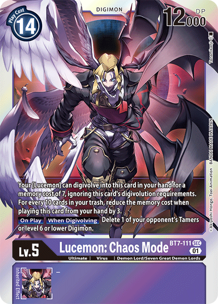 Lucemon: Chaos Mode [BT7-111] [Next Adventure] | Card Merchant Takapuna