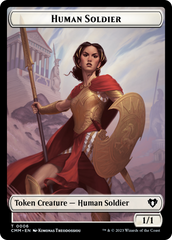 Human Soldier // Elemental (0025) Double-Sided Token [Commander Masters Tokens] | Card Merchant Takapuna