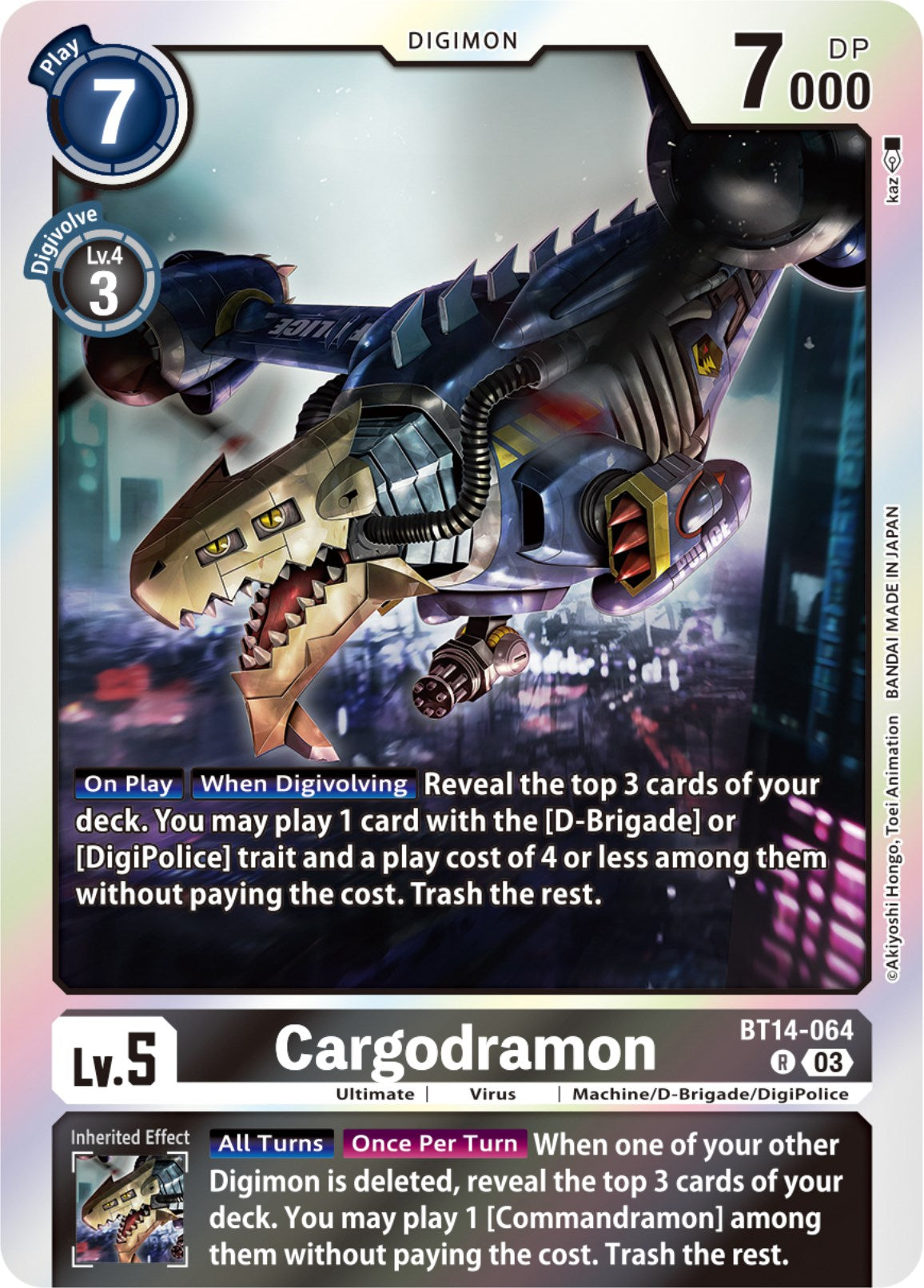 Cargodramon [BT14-064] [Blast Ace] | Card Merchant Takapuna