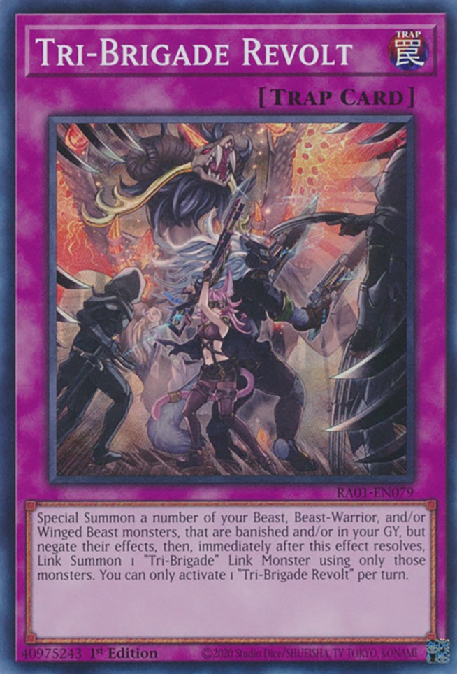 Tri-Brigade Revolt [RA01-EN079] Super Rare | Card Merchant Takapuna