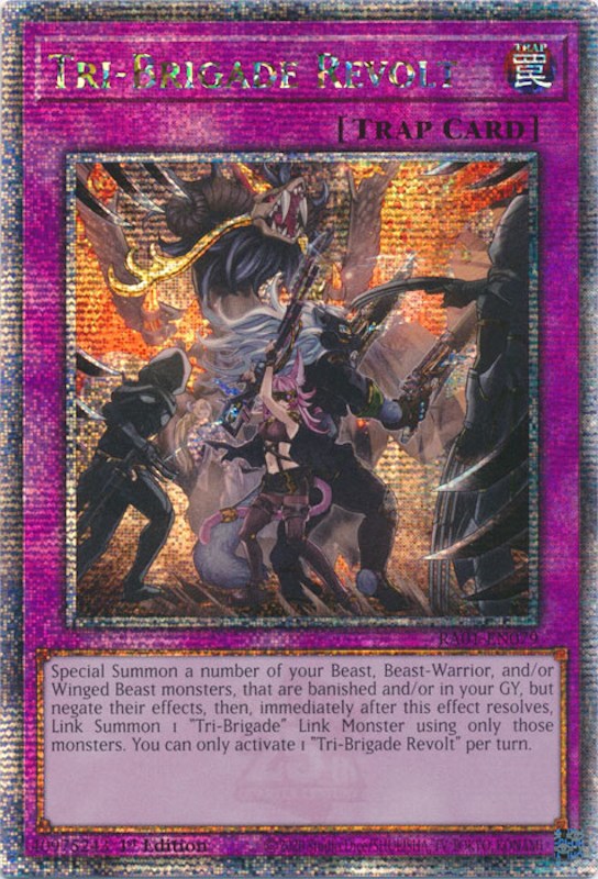 Tri-Brigade Revolt [RA01-EN079] Quarter Century Secret Rare | Card Merchant Takapuna