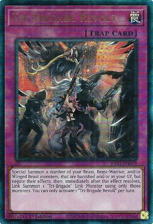 Tri-Brigade Revolt [RA01-EN079] Prismatic Ultimate Rare | Card Merchant Takapuna