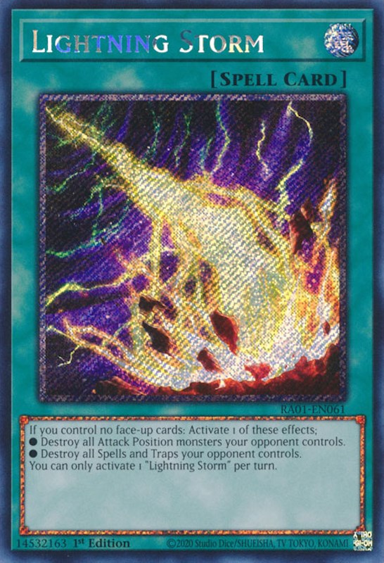 Lightning Storm [RA01-EN061] Platinum Secret Rare | Card Merchant Takapuna