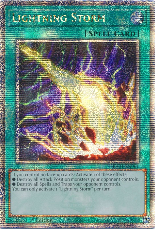 Lightning Storm [RA01-EN061] Quarter Century Secret Rare | Card Merchant Takapuna