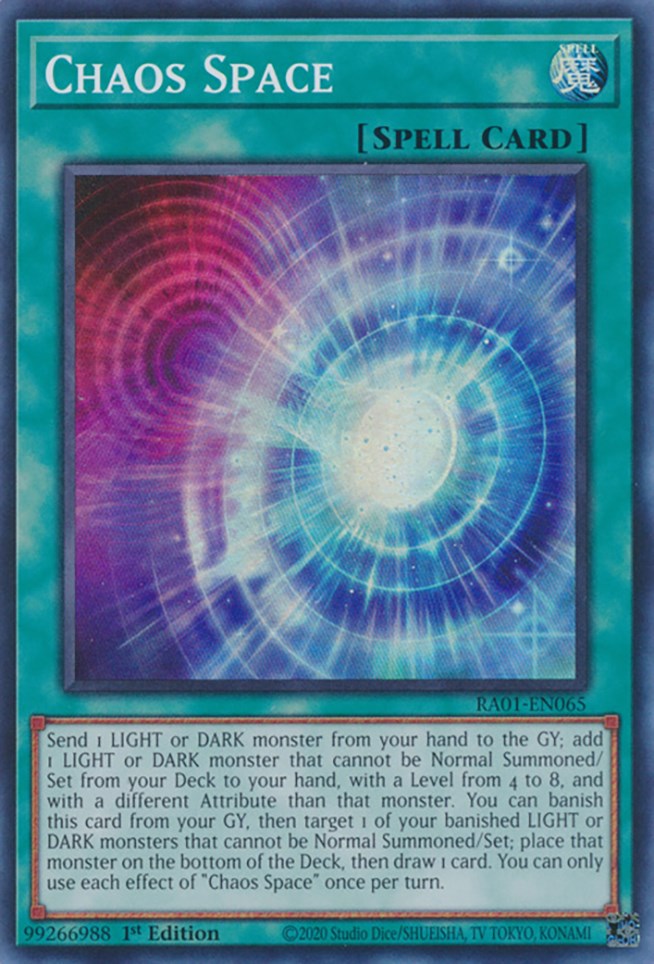 Chaos Space [RA01-EN065] Super Rare | Card Merchant Takapuna