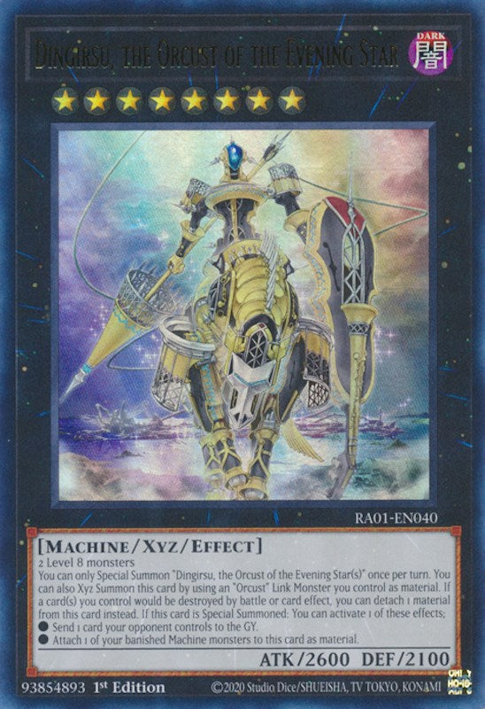 Dingirsu, the Orcust of the Evening Star [RA01-EN040] Ultra Rare | Card Merchant Takapuna