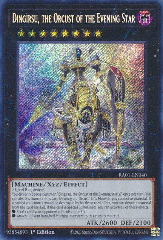 Dingirsu, the Orcust of the Evening Star [RA01-EN040] Secret Rare | Card Merchant Takapuna