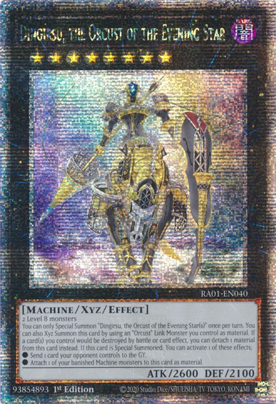 Dingirsu, the Orcust of the Evening Star [RA01-EN040] Quarter Century Secret Rare | Card Merchant Takapuna