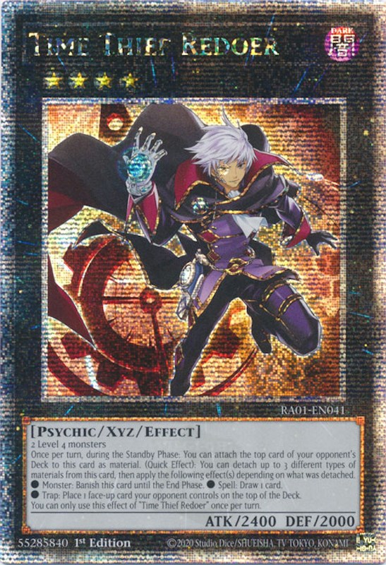 Time Thief Redoer [RA01-EN041] Quarter Century Secret Rare | Card Merchant Takapuna