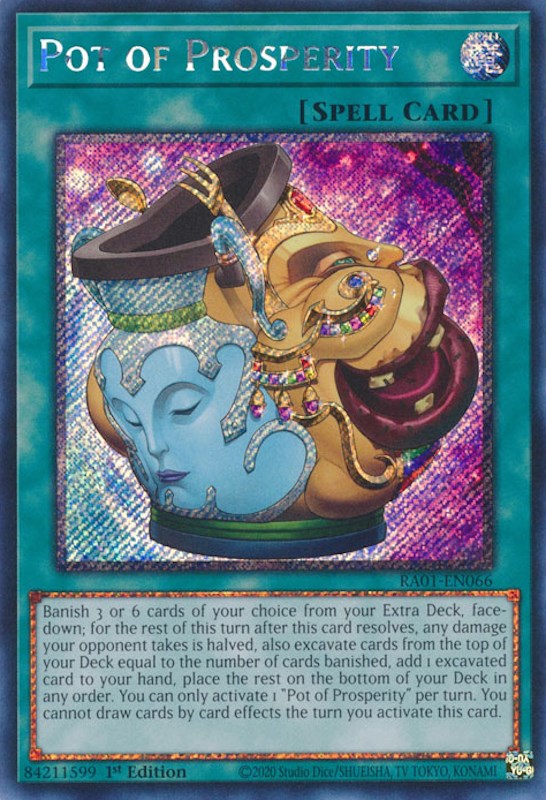 Pot of Prosperity [RA01-EN066] Platinum Secret Rare | Card Merchant Takapuna