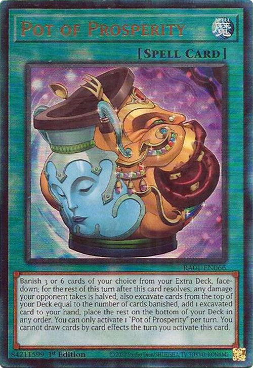 Pot of Prosperity [RA01-EN066] Prismatic Ultimate Rare | Card Merchant Takapuna