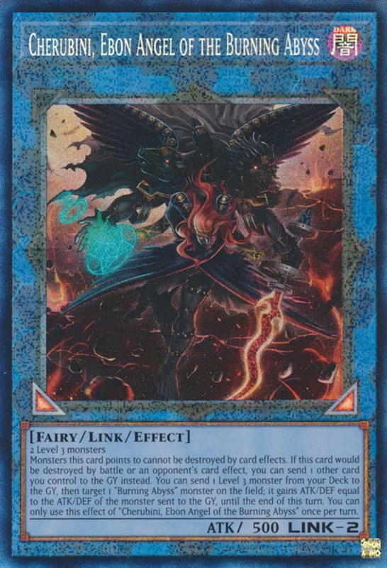 Cherubini, Ebon Angel of the Burning Abyss [RA01-EN042] Prismatic Collector's Rare | Card Merchant Takapuna