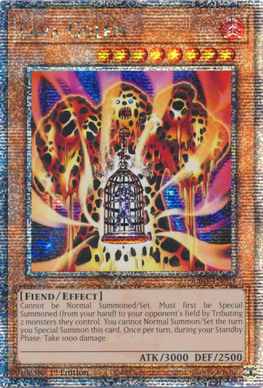 Lava Golem [RA01-EN001] Quarter Century Secret Rare | Card Merchant Takapuna