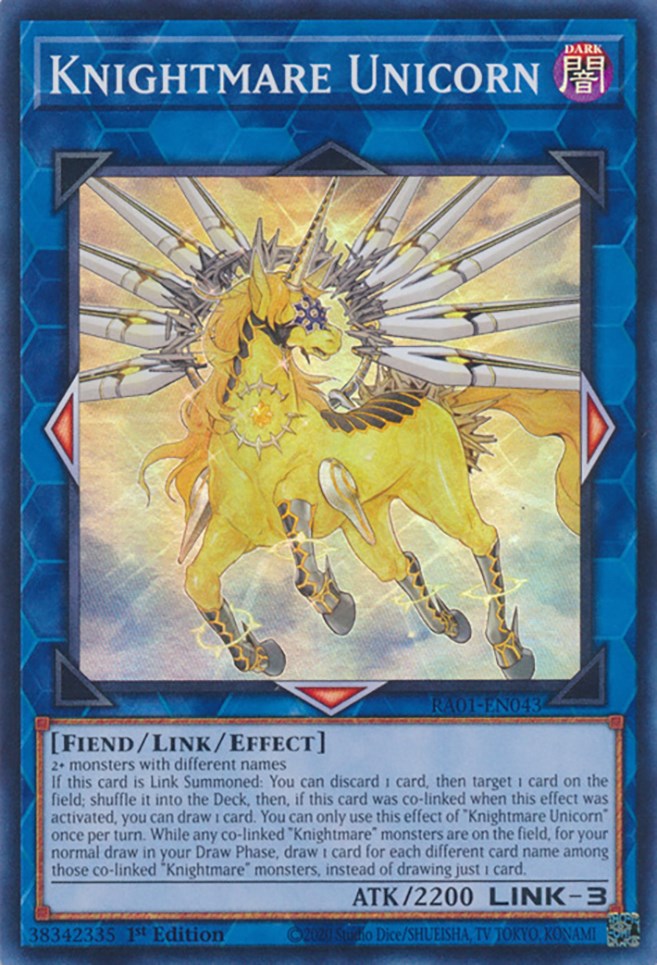 Knightmare Unicorn [RA01-EN043] Super Rare | Card Merchant Takapuna