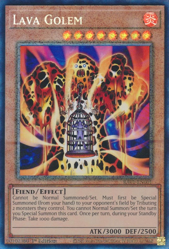 Lava Golem [RA01-EN001] Prismatic Collector's Rare | Card Merchant Takapuna