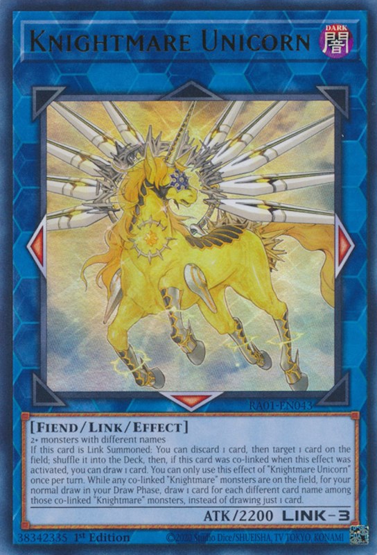 Knightmare Unicorn [RA01-EN043] Ultra Rare | Card Merchant Takapuna