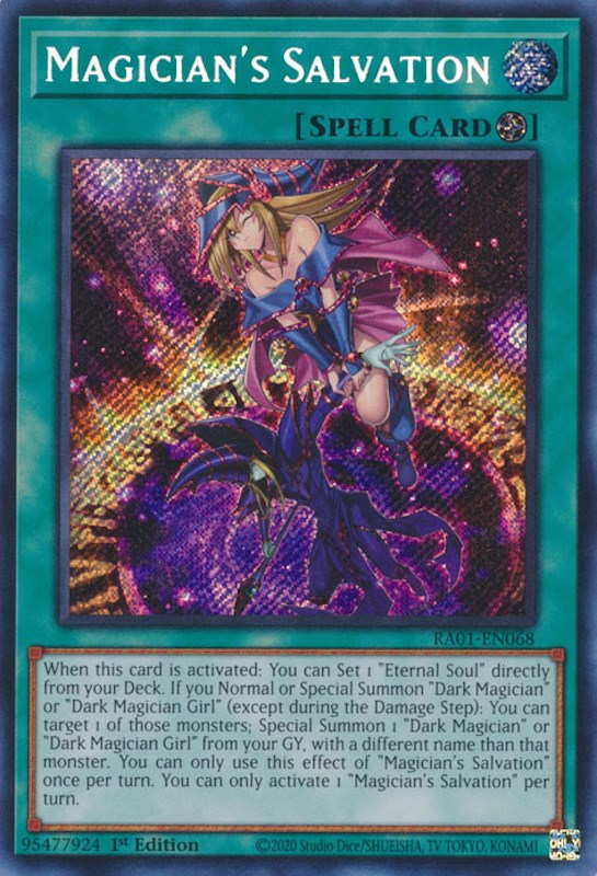 Magician's Salvation [RA01-EN068] Secret Rare | Card Merchant Takapuna