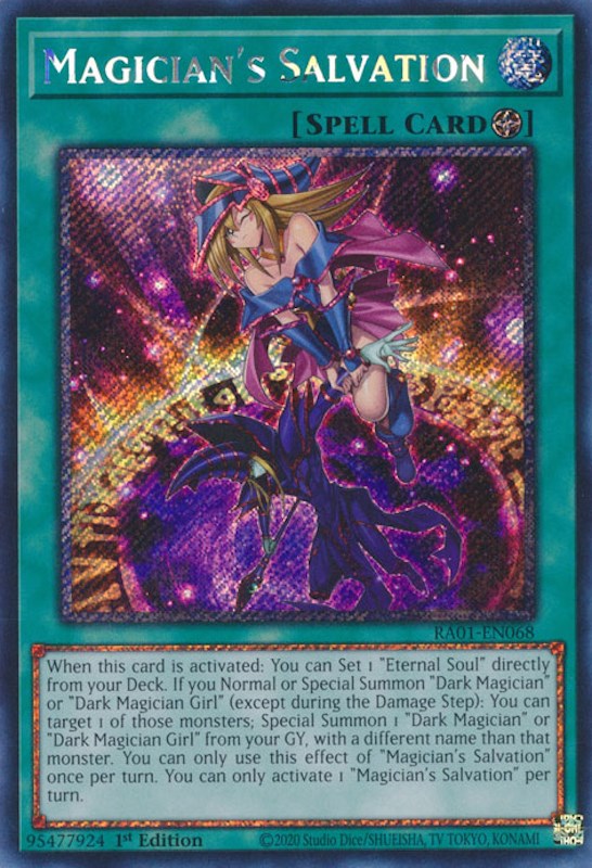 Magician's Salvation [RA01-EN068] Platinum Secret Rare | Card Merchant Takapuna