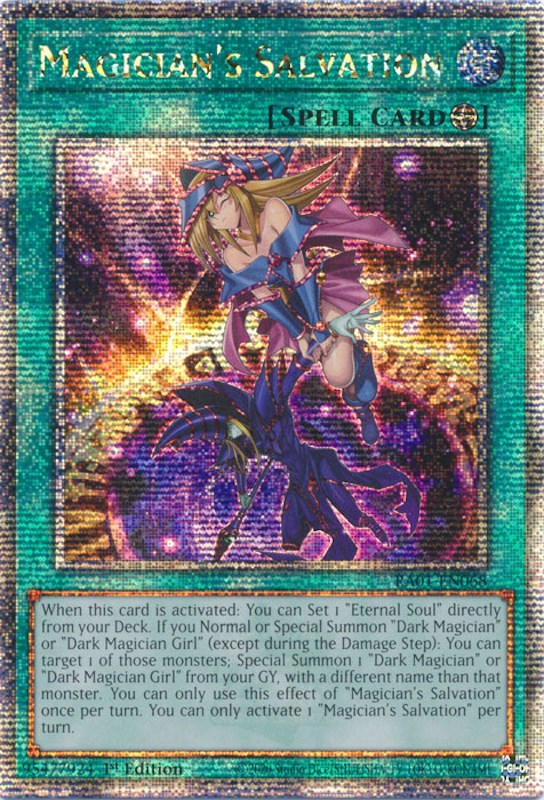 Magician's Salvation [RA01-EN068] Quarter Century Secret Rare | Card Merchant Takapuna