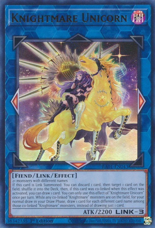 Knightmare Unicorn (Alternate Art) [RA01-EN043] Ultra Rare | Card Merchant Takapuna