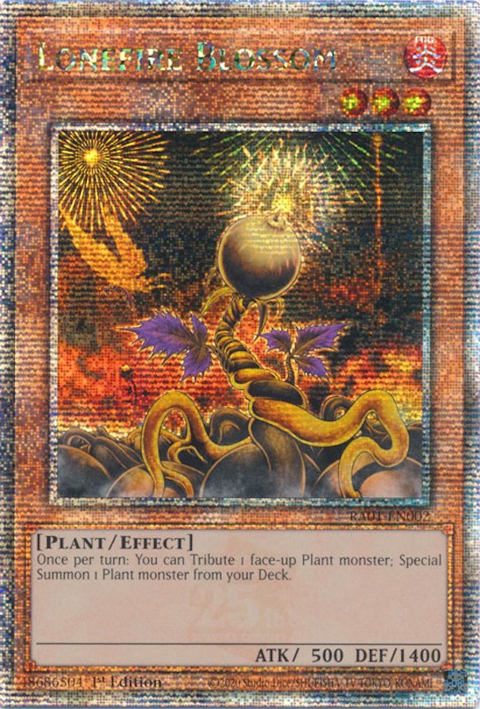 Lonefire Blossom [RA01-EN002] Quarter Century Secret Rare | Card Merchant Takapuna