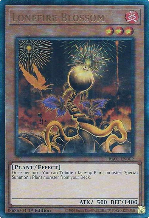 Lonefire Blossom [RA01-EN002] Prismatic Ultimate Rare | Card Merchant Takapuna