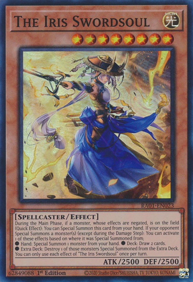 The Iris Swordsoul [RA01-EN023] Super Rare | Card Merchant Takapuna