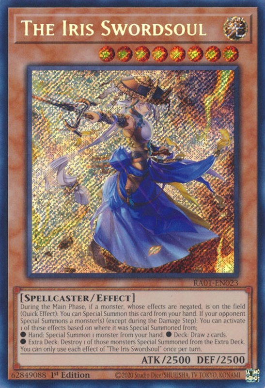 The Iris Swordsoul [RA01-EN023] Secret Rare | Card Merchant Takapuna