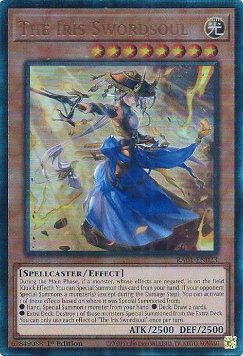 The Iris Swordsoul [RA01-EN023] Prismatic Ultimate Rare | Card Merchant Takapuna