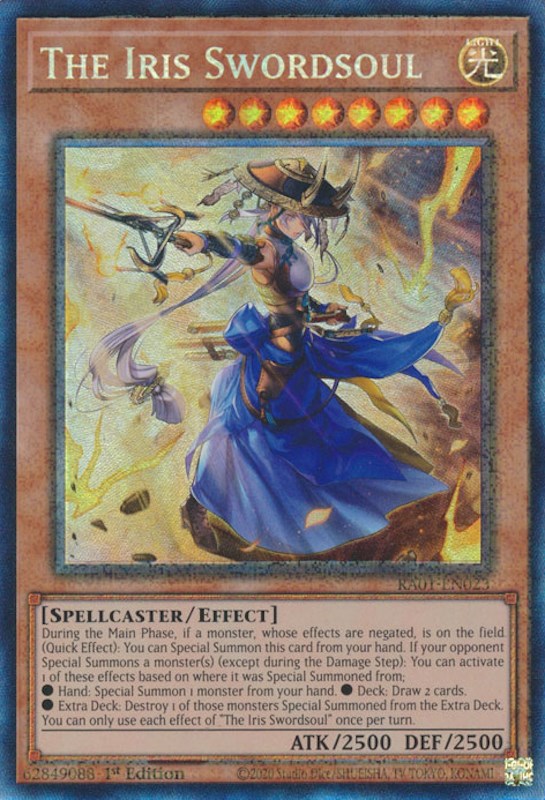 The Iris Swordsoul [RA01-EN023] Prismatic Collector's Rare | Card Merchant Takapuna