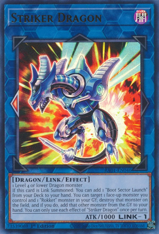 Striker Dragon [RA01-EN046] Ultra Rare | Card Merchant Takapuna