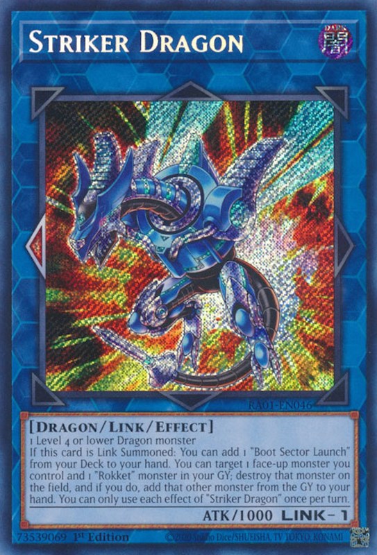 Striker Dragon [RA01-EN046] Secret Rare | Card Merchant Takapuna