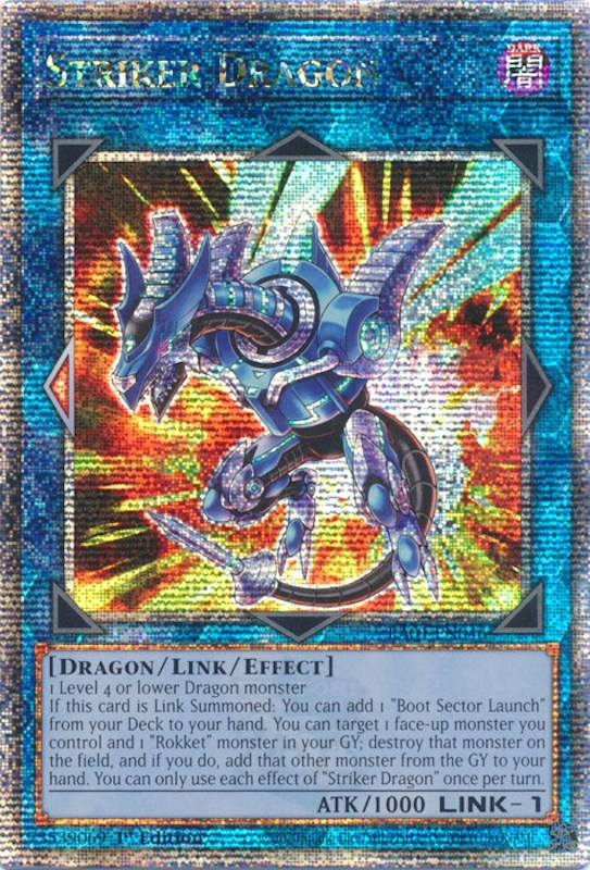 Striker Dragon [RA01-EN046] Quarter Century Secret Rare | Card Merchant Takapuna