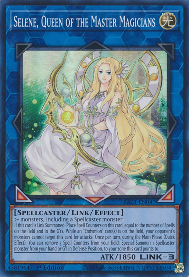 Selene, Queen of the Master Magicians [RA01-EN047] Super Rare | Card Merchant Takapuna