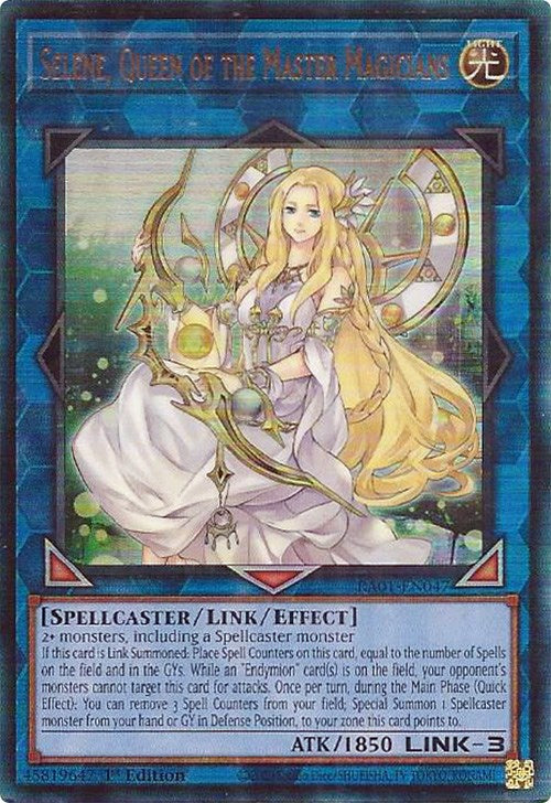 Selene, Queen of the Master Magicians [RA01-EN047] Prismatic Ultimate Rare | Card Merchant Takapuna