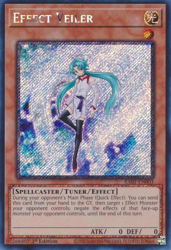 Effect Veiler [RA01-EN003] Platinum Secret Rare | Card Merchant Takapuna