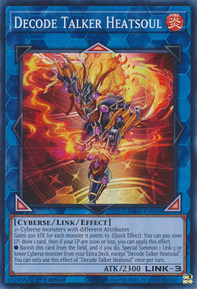 Decode Talker Heatsoul [RA01-EN048] Super Rare | Card Merchant Takapuna