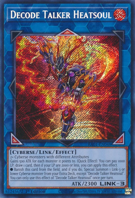 Decode Talker Heatsoul [RA01-EN048] Secret Rare | Card Merchant Takapuna