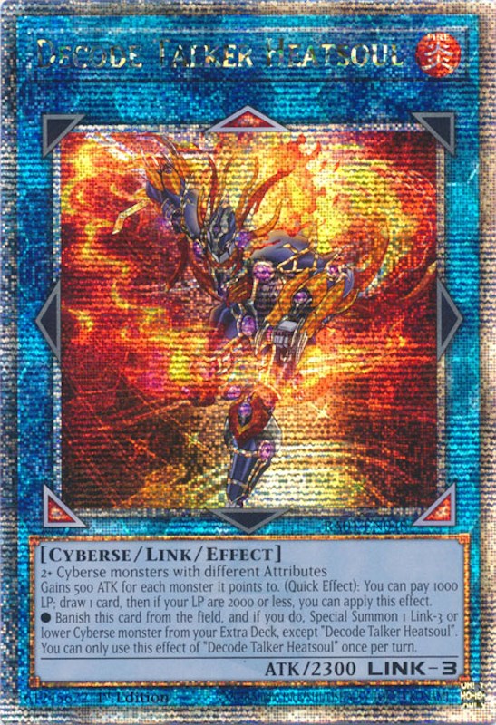 Decode Talker Heatsoul [RA01-EN048] Quarter Century Secret Rare | Card Merchant Takapuna