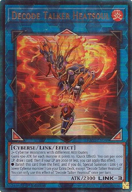 Decode Talker Heatsoul [RA01-EN048] Prismatic Ultimate Rare | Card Merchant Takapuna