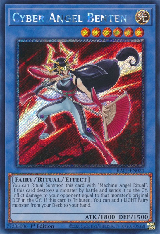 Cyber Angel Benten [RA01-EN024] Platinum Secret Rare | Card Merchant Takapuna