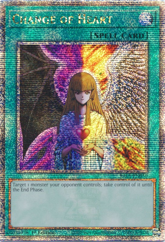 Change of Heart [RA01-EN050] Quarter Century Secret Rare | Card Merchant Takapuna